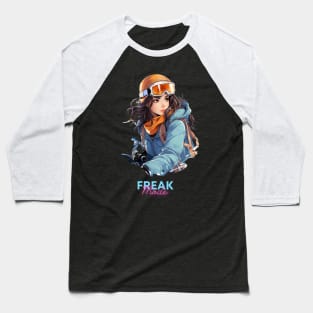 Freak Mode - Women's Snowboard Baseball T-Shirt